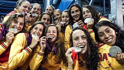 La selección femenina de waterpolo gana la medalla de plata en los Juegos Olímpicos de Londres 2012
