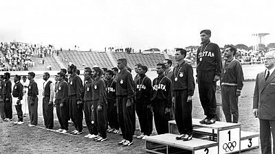 La selección masculina de hockey gana la medalla de bronce en los Juegos Olímpicos de Roma 1960