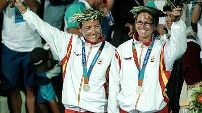 Sandra Azón y Natalia Vía-Dufresne ganan la medalla de plata en los Juegos Olímpicos de Atenas 2004