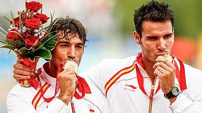 Saúl Craviotto y Carlos Pérez Rial gana la medalla de oro en los Juegos Olímpicos de Pekín '08