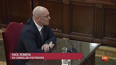 Romeva fa alegat politic i no respon acusacions i fiscals