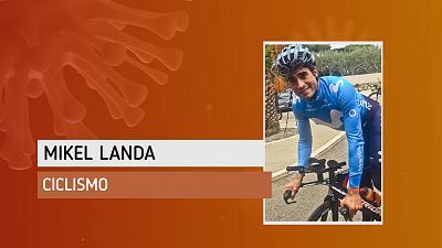 Mikel Landa, ya en bici y en la carretera: 