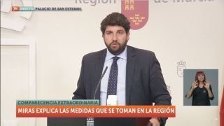 14/03/2020 RP presidente, Fernando López Miras, Medidas Coronavirus
