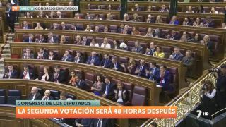 Debate de investidura de Mariano Rajoy, 27 de octubre. Primera votación