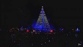 Encendido del árbol de Navidad 2019 en Murcia