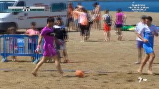 28/05/2016 Partido de exhibición de fútbol playa