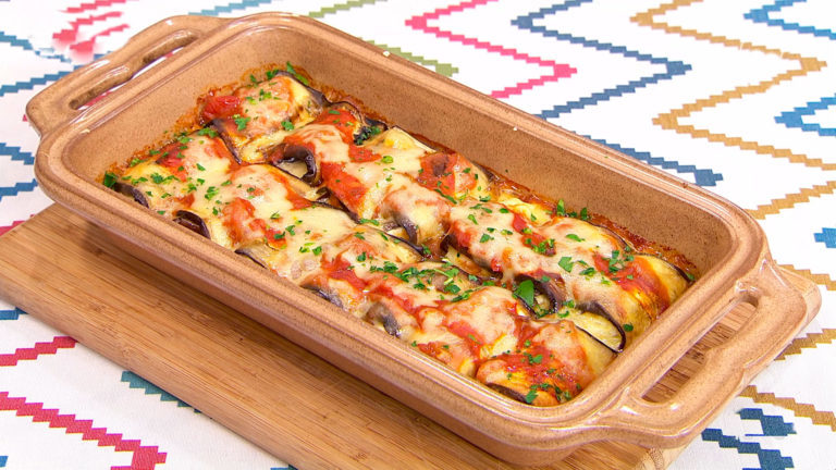 Involtini de berenjena y ricota