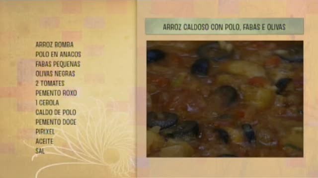 Arroz caldoso, con polo, fabas e olivas - 09/05/2017 10:30