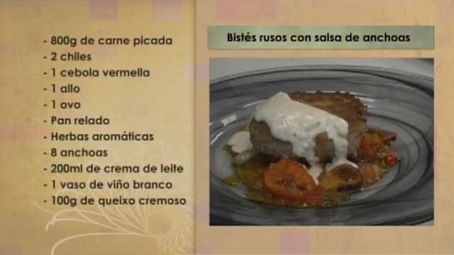 Bistés rusos con salsa de anchoas - 19/10/2016 10:30