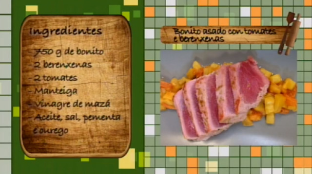 Bonito asado con tomates e berenxenas - 12/10/2015 10:30