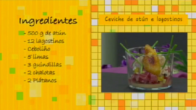 Ceviche de atún e lagostinos - 13/06/2016 10:30