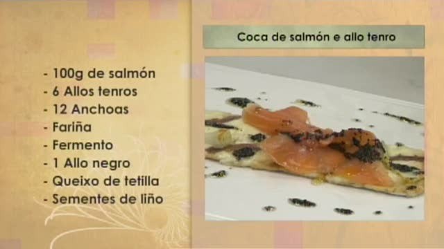 Coca de salmón e allo tenro - 20/09/2016 10:40