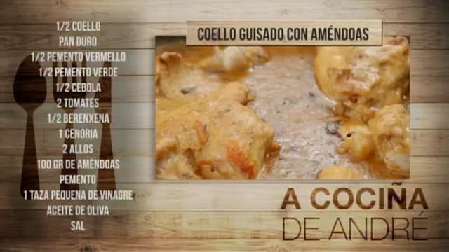 Coello guisado con améndoas - 06/11/2017 11:00