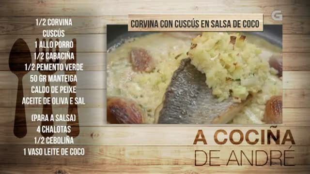Corvina con cuscús en salsa de coco - 24/04/2018 11:00
