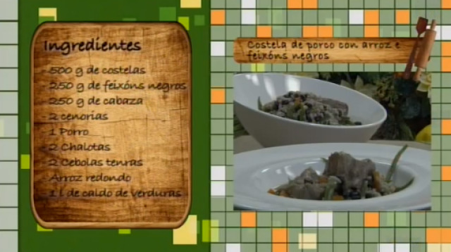 Costela de porco con arroz e feixóns negros - 09/10/2015 10:30