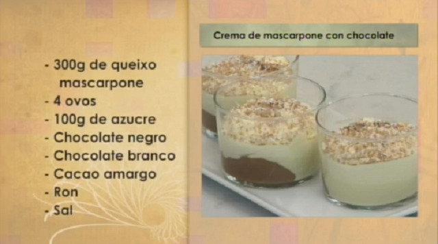 Crema de mascarpone con chocolate - 24/11/2016 10:30