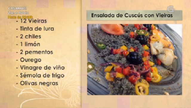 Ensalada de cuscús con vieiras - 27/09/2016 10:30