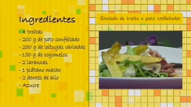 Ensalada de troita e pato confeitado - 08/07/2016 10:30