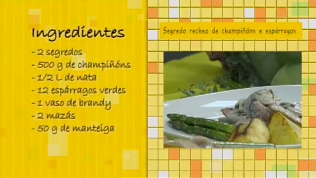 Escalopíns de segredos de porco ibérico con salsa de champiñóns - 13/07/2016 10:30