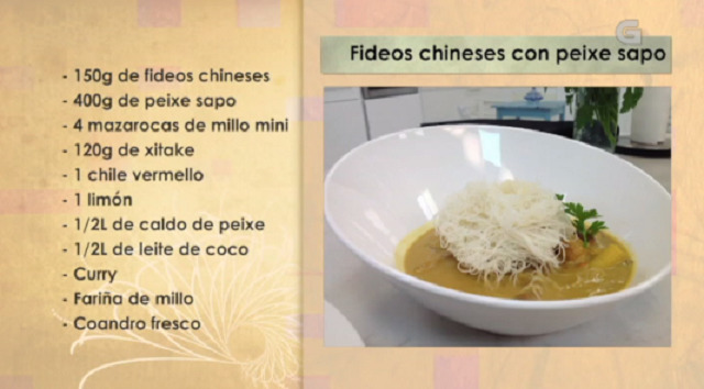 Fideos chineses con peixe sapo - 01/12/2016 10:30