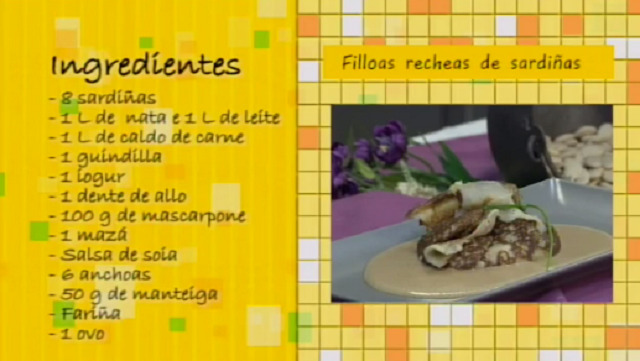 Filloas recheas de sardiñas con salsa de anchoas - 24/06/2016 10:30