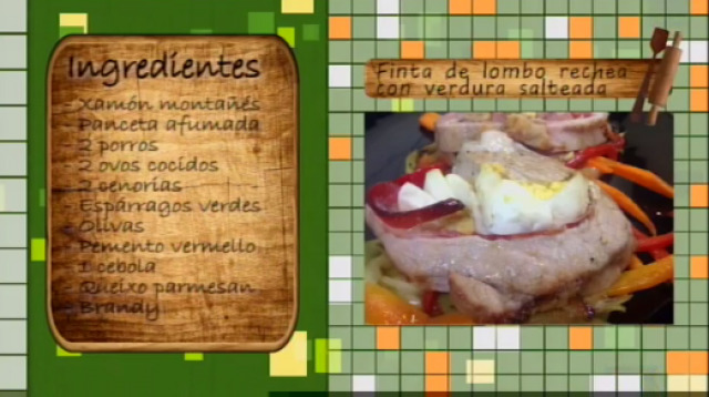 Finta de lomo rechea con verduras salteadas - 11/12/2015 10:30