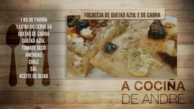 Focaccia de queixo azul e de cabra - 18/10/2017 11:00