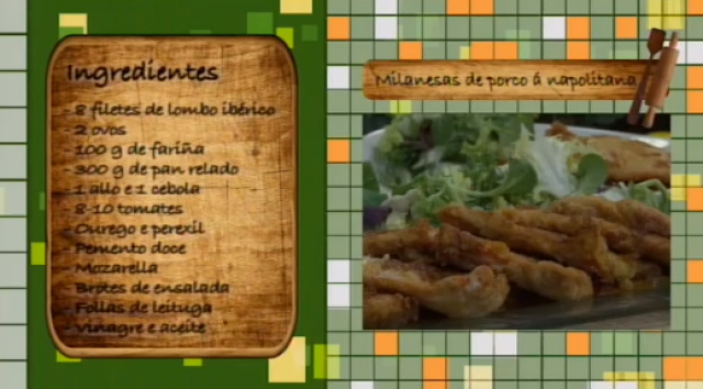 Milanesas de porco á napolitana - 05/10/2015 10:30