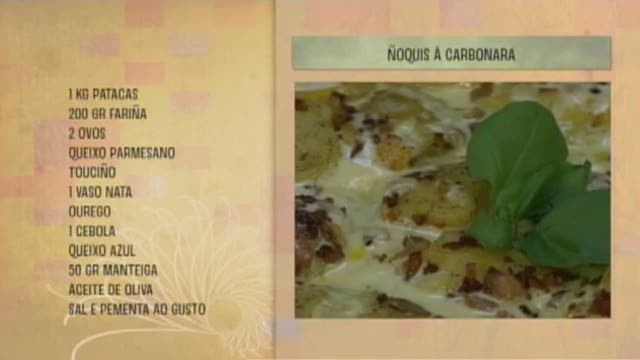 Ñoquis á carbonara - 12/04/2017 10:30