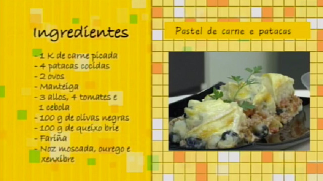 Pastel de carne e patacas - 15/08/2016 10:30