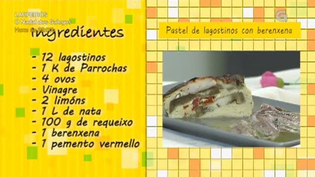 Pastel de lagostinos con berenxena - 20/12/2016 10:30