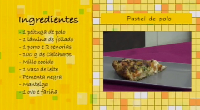 Pastel de polo e verduras - 12/02/2016 10:30