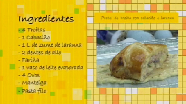 Pastel de troita con cabaciño e laranxa - 30/03/2016 10:30