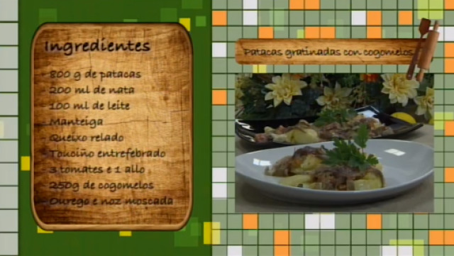 Patacas gratinadas con cogomelos - 16/10/2015 10:30