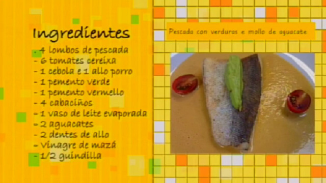 Pescada con crema de verduras e mollo de aguacate - 26/04/2016 10:30