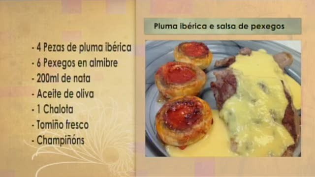 Pluma Ibérica con salsa de pexegos - 14/09/2016 10:30