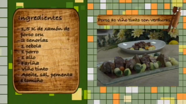 Programa 759. Porco ao viño tinto con verduras - 21/09/2015 10:30