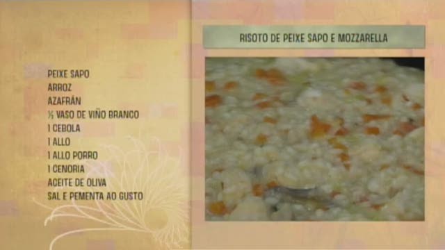 Risoto de peixe sapo e mozzarella - 24/04/2017 10:30