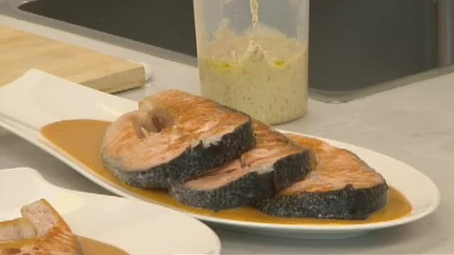 Salmón á grella sobre crema de lentellas - 07/09/2016 10:30