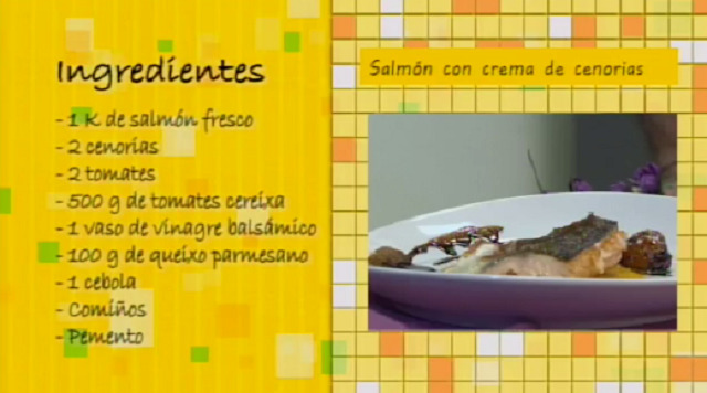 Salmón con crema de cenorias - 29/06/2016 10:30