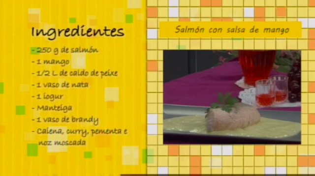 Salmón con salsa de manga - 16/02/2016 10:30