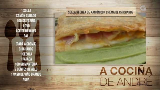 Solla rechea de xamón con crema de chícharos - 28/03/2018 11:00