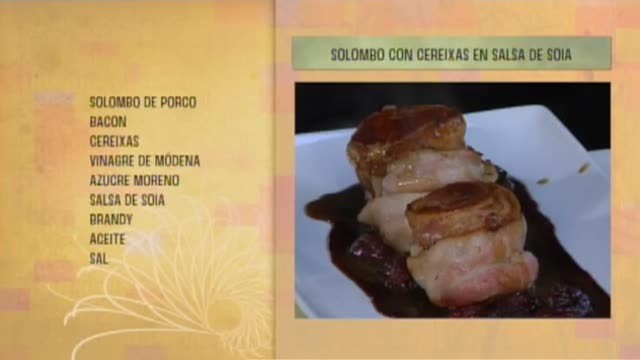 Solombo con cereixas en salsa de soia - 29/05/2017 10:30