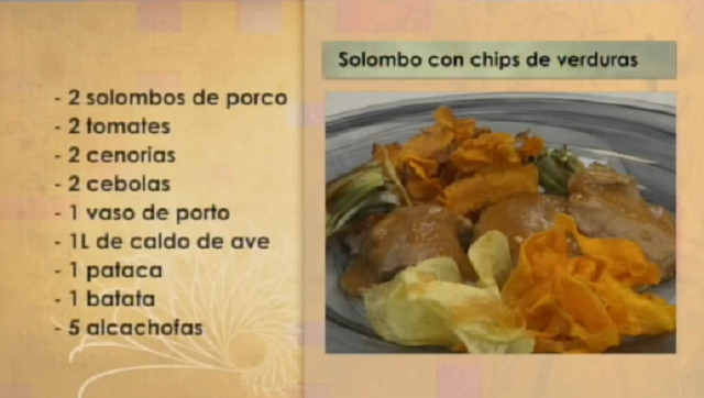 Solombo con chips de verduras - 27/10/2016 10:30