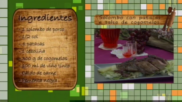 Solombo con patacas e salsa de cogomelos - 21/01/2016 10:30