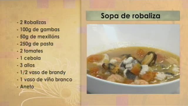 Sopa de robaliza con gambas e mexillóns - 29/11/2016 10:30