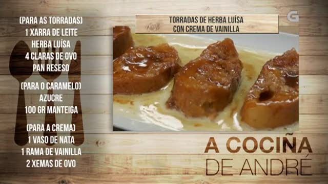 Torradas de herba luísa con crema de vainilla - 26/03/2018 11:00