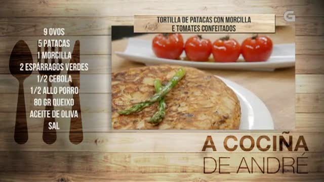 Tortilla de patacas con morcilla e tomates confeitados - 14/02/2018 11:00