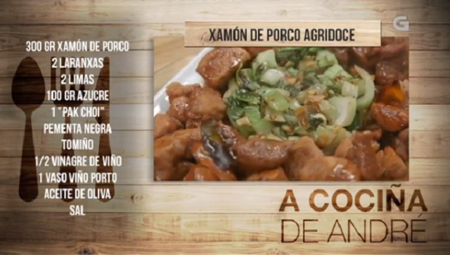 Xamón de porco agridoce - 04/05/2018 11:00