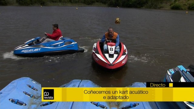 Probamos un kart acuático adaptado a persoas con discapacidade - 11/06/2019 15:06